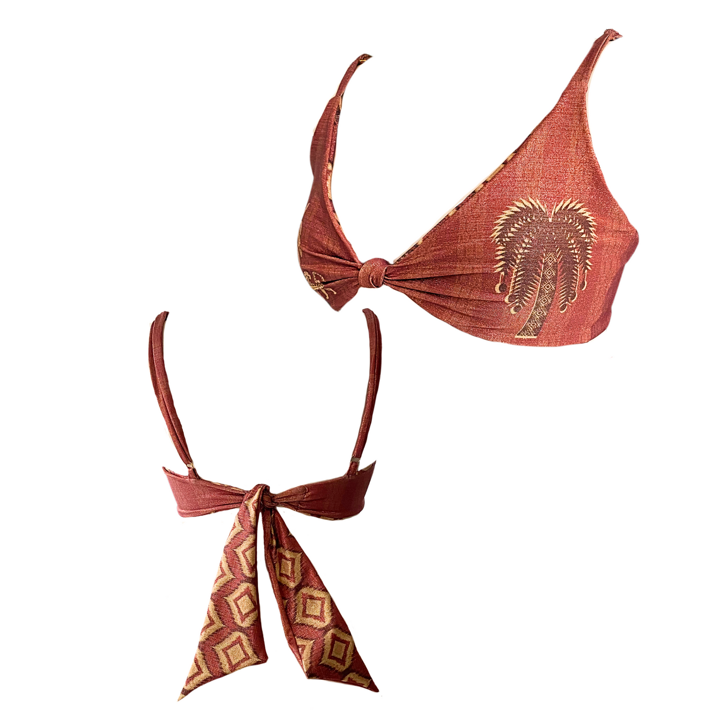 Colección bikinis- Top golden terracotta